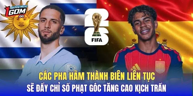 Các pha hãm thành biên liên tục sẽ đẩy chỉ số phạt góc tăng cao kịch trần
