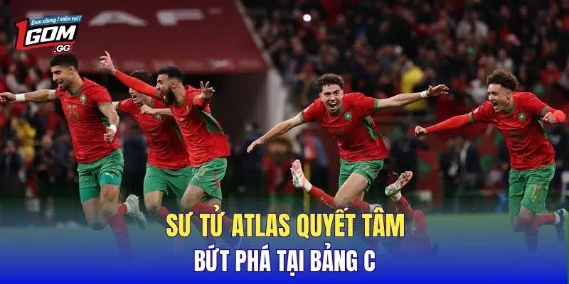 Sư tử Atlas quyết tâm bứt phá tại bảng C